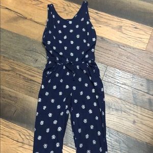 Girls rose patterned jumpsuit